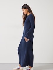 Hush Penny Kleid aus Rippstrick mit Rundhalsausschnitt - Bild 3 von 5