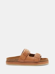 Hush Brown Bryson Buckle Slides - Image 1 of 4