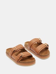 Hush Brown Bryson Buckle Slides - Image 4 of 4