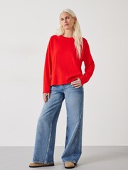 Hush Red 100% Cotton Matilda Raglan Top - Image 2 of 5