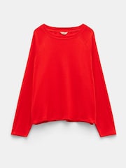 Hush Red 100% Cotton Matilda Raglan Top - Image 5 of 5