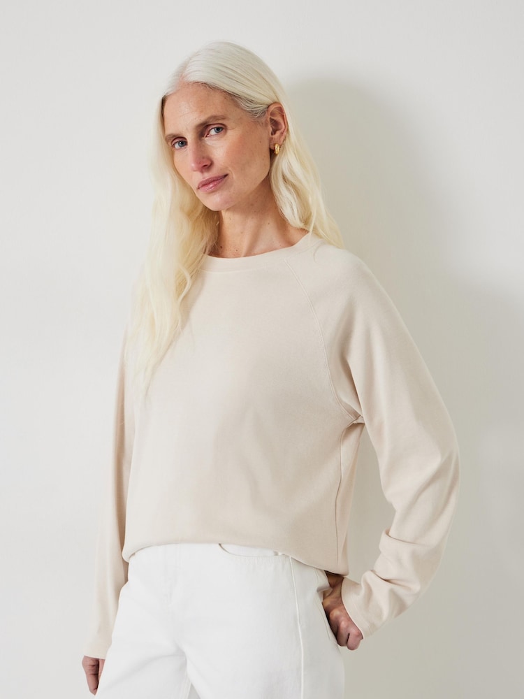 Hush Cream 100% Cotton Matilda Raglan Top - Image 1 of 5