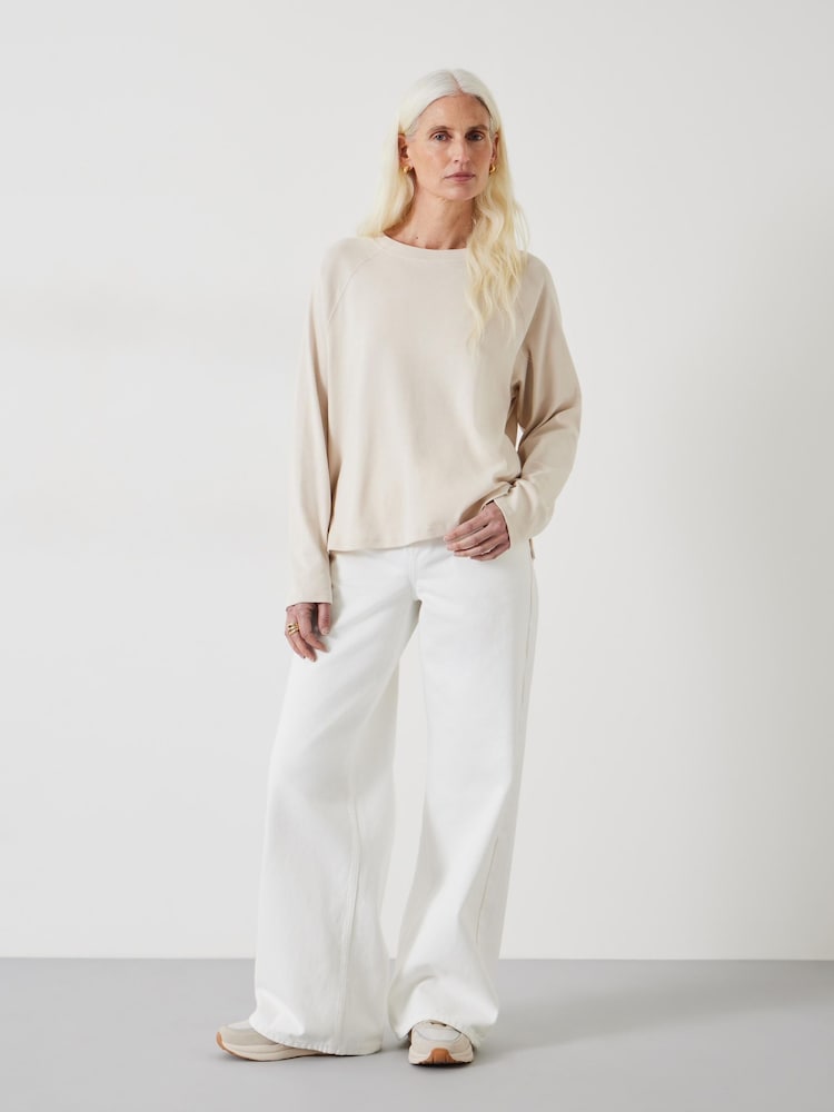 Hush Cream 100% Cotton Matilda Raglan Top - Image 2 of 5