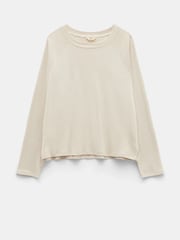 Hush Cream 100% Cotton Matilda Raglan Top - Image 5 of 5