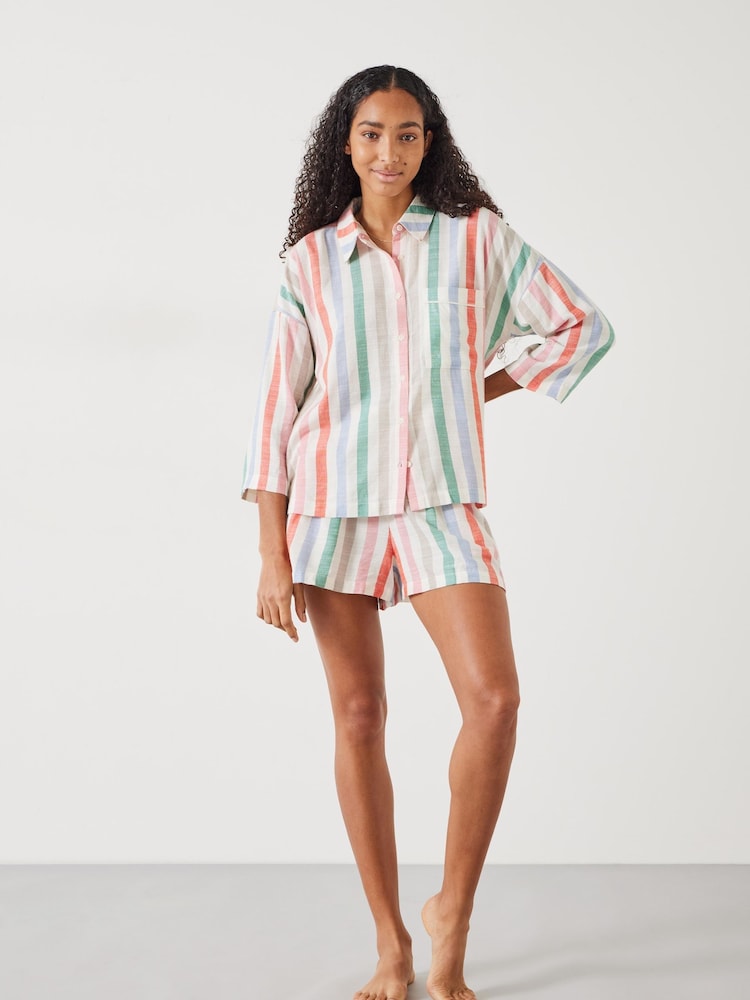 Hush Rudie Kurzes Pyjama-Set mit Streifen - Bild 1 von 5 Hush Rudie Kurzes Pyjama-Set mit Streifen - Bild 1 von 5