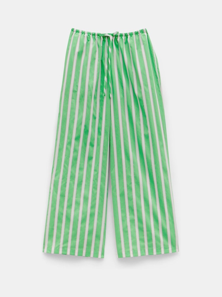 Hush Green Adair Stripe 100% Cotton Pyjama Trousers - Image 5 of 5 Hush Green Adair Stripe 100% Cotton Pyjama Trousers - Image 5 of 5