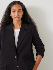 Hush Black Maddison Relaxed Jersey Blazer - Image 4 of 5
