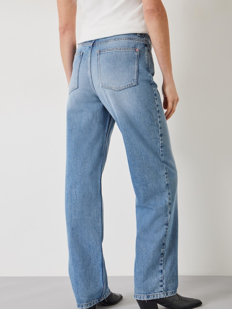 Hush Blue Remy Straight Slouch 100% Cotton Jeans - Image 2 of 5