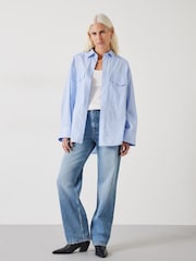 Hush Blue Remy Straight Slouch 100% Cotton Jeans - Image 3 of 5