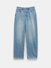 Hush Blue Remy Straight Slouch 100% Cotton Jeans - Image 5 of 5