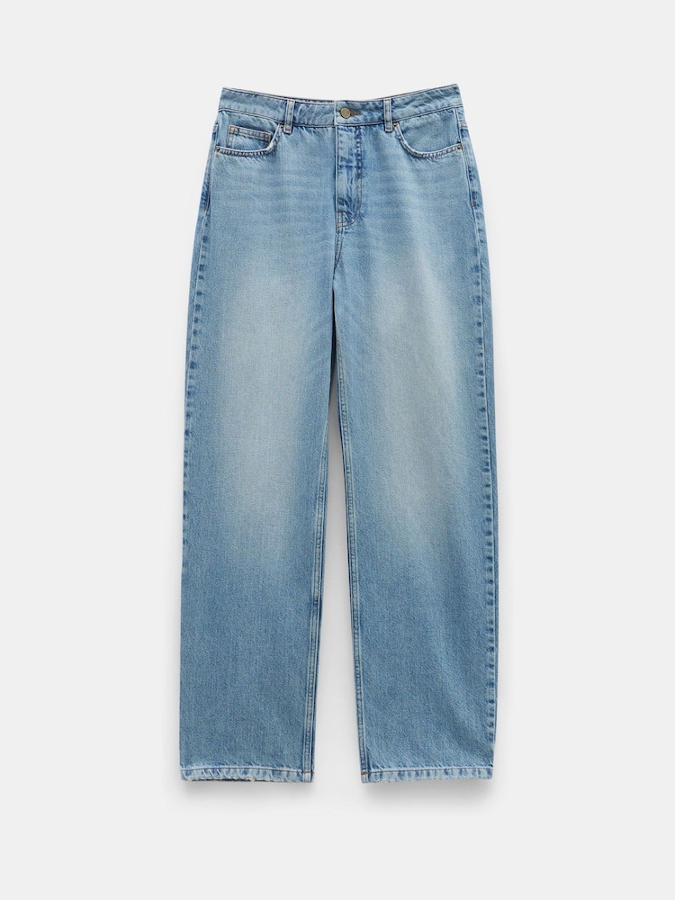 Hush Blue Remy Straight Slouch 100% Cotton Jeans - Image 5 of 5