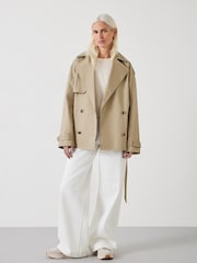 Hush Grey Stella Short Trench Jacket - Image 2 of 5