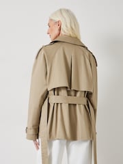 Hush Grey Stella Short Trench Jacket - Image 3 of 5