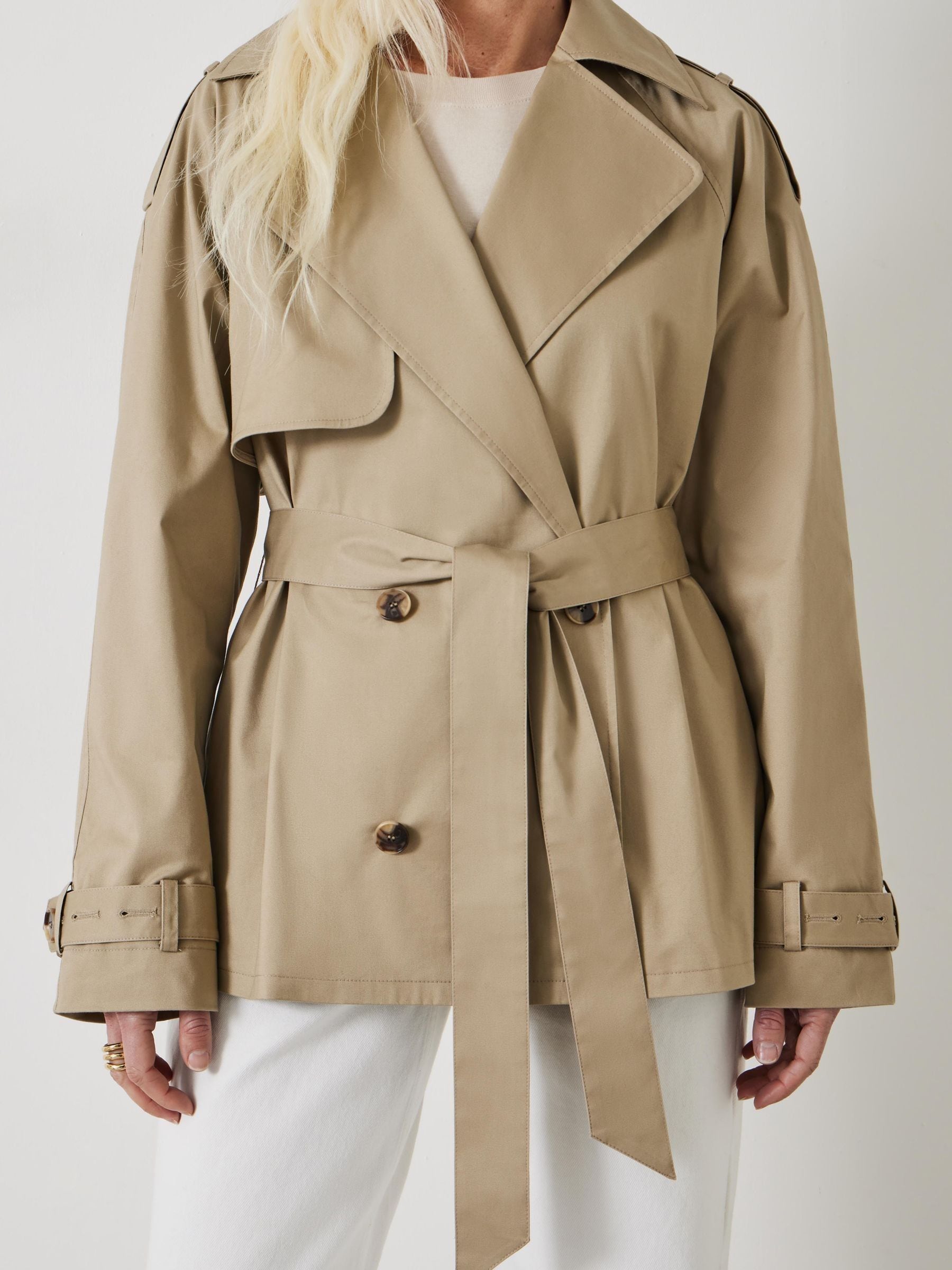 Buy Hush Grey Stella Short Trench Jacket from Next USA