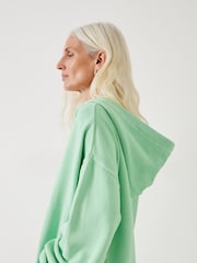 Hush Green Oversized Jude Open Neck Hoodie - Image 4 of 5