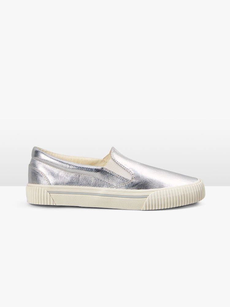 srebrna (barva); srebro - Športni copati Hush Gili Slip-on - Slika 1 iz 5