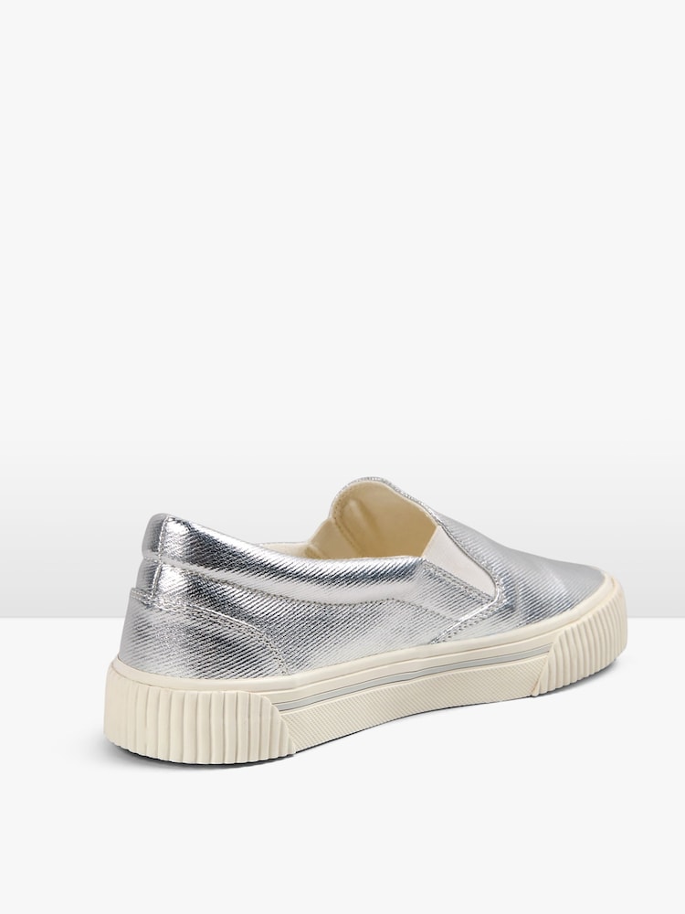 srebrna (barva); srebro - Športni copati Hush Gili Slip-on - Slika 2 iz 5