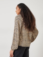 Hush Elise Bedruckte Bluse mit V-Ausschnitt - Bild 2 von 5