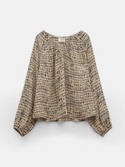 Hush Elise Bedruckte Bluse mit V-Ausschnitt - Bild 5 von 5