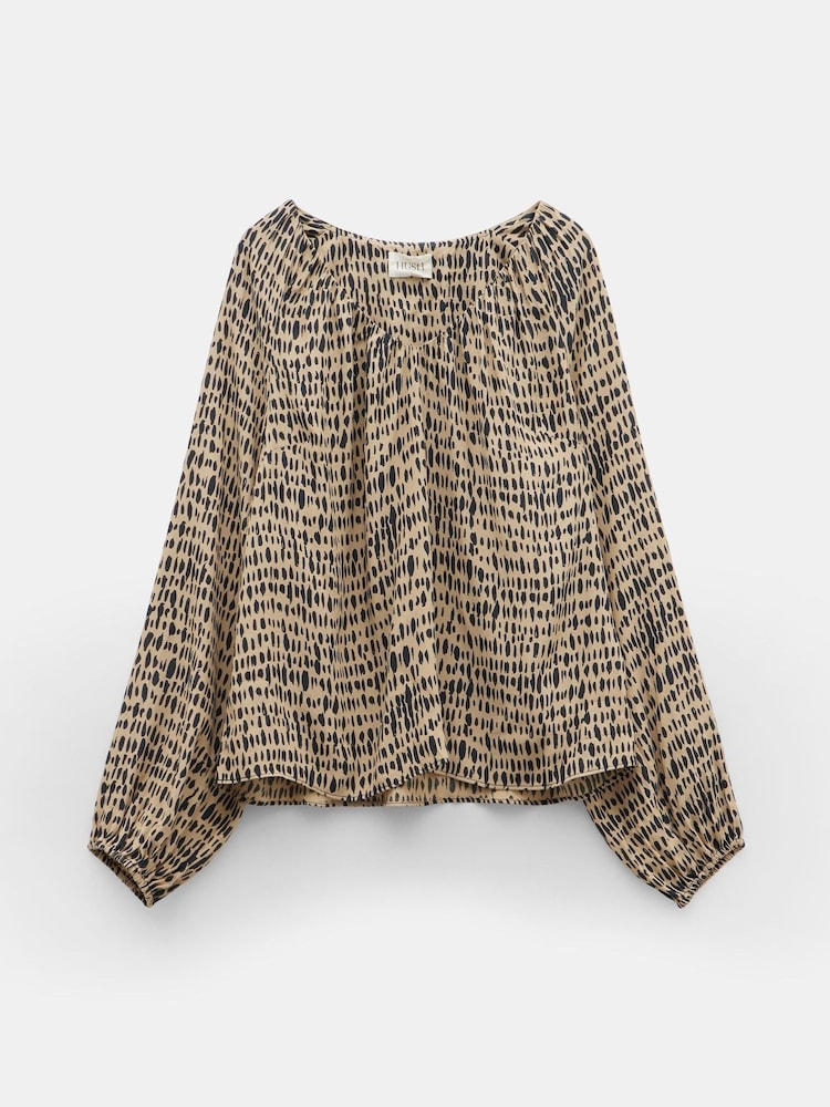 Hush Elise Bedruckte Bluse mit V-Ausschnitt - Bild 5 von 5