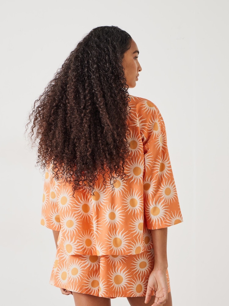 Hush Jaylin Pyjama-Set aus 100 % Baumwolle mit kastigem Hemd - Bild 2 von 5