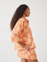 Hush Jaylin Pyjama-Set aus 100 % Baumwolle mit kastigem Hemd - Bild 3 von 5
