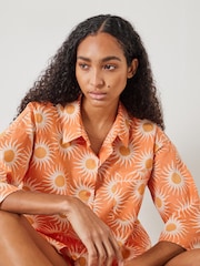 Hush Jaylin Pyjama-Set aus 100 % Baumwolle mit kastigem Hemd - Bild 4 von 5