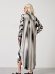 Hush Black Aida Stripe Midi Dress - Image 3 of 6