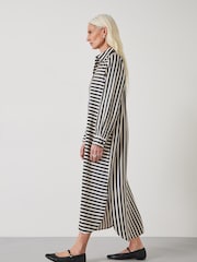 Hush Black Aida Stripe Midi Dress - Image 4 of 6