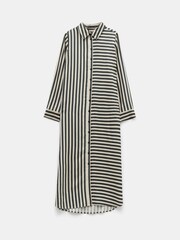 Hush Black Aida Stripe Midi Dress - Image 6 of 6