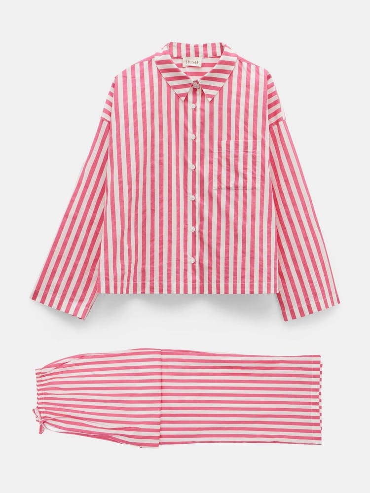 Hush Emerson Pyjama-Set mit kastigem Hemd - Bild 5 von 5