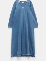 Hush Blue Marina V-Neck Denim Maxi Dress - Image 6 of 6