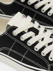 Hush Black Finley Canvas Trainers - Image 4 of 5