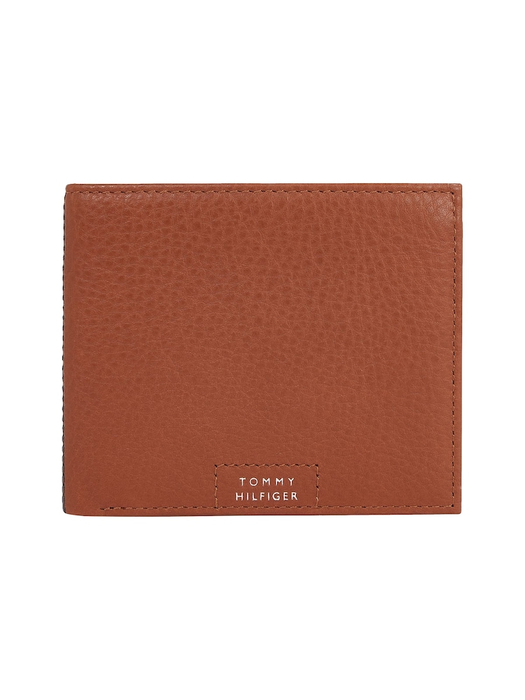 Tommy Hilfiger Brown Premium Leather Card and Coin Wallet - Image 1 of 4 Tommy Hilfiger Brown Premium Leather Card and Coin Wallet - Image 1 of 4