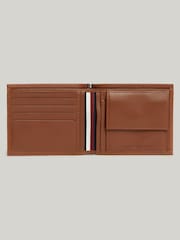Tommy Hilfiger Brown Premium Leather Card and Coin Wallet - Image 4 of 4