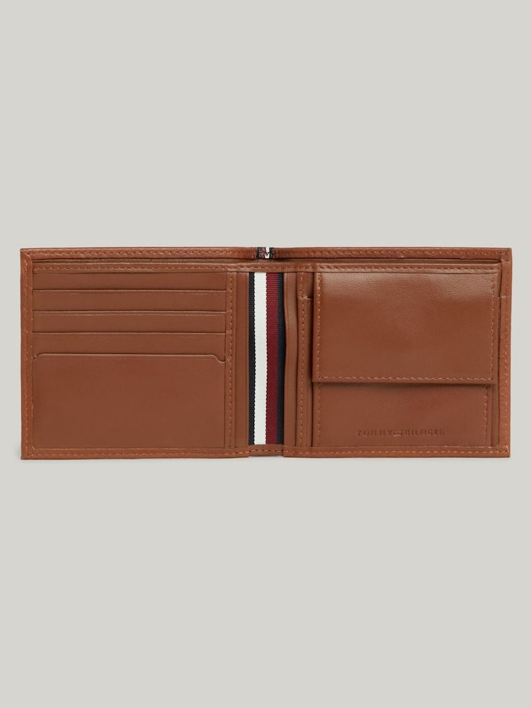 Tommy Hilfiger Brown Premium Leather Card and Coin Wallet - Image 4 of 4
