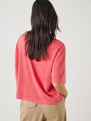 Hush Red Cole Star Boxy 100% Cotton T-Shirt - Image 2 of 5