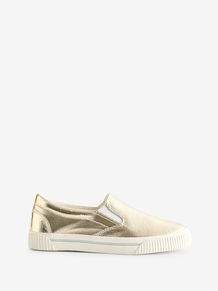 zlata (barva); zlato - Športni copati Hush Gili Slip-on - Slika 1 iz 5