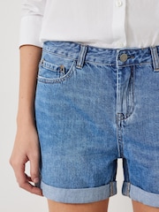 Hush Blue Chrome Denim Shorts - Image 4 of 5