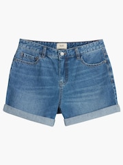 Hush Blue Chrome Denim Shorts - Image 5 of 5