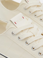 Hush Cream Finley Canvas Trainers - Image 4 of 5