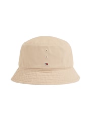 Tommy Hilfiger Cream Monotype Soft 100% Cotton Bucket Hat - Image 3 of 3