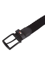 Tommy Hilfiger Black Denton 3.5 Elastic Belt - Image 2 of 3