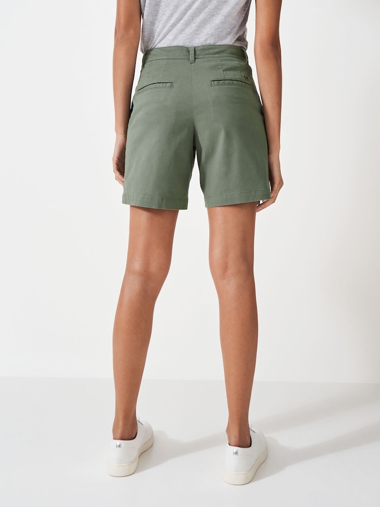 Crew Clothing Green Chino Shorts - Image 2 of 5