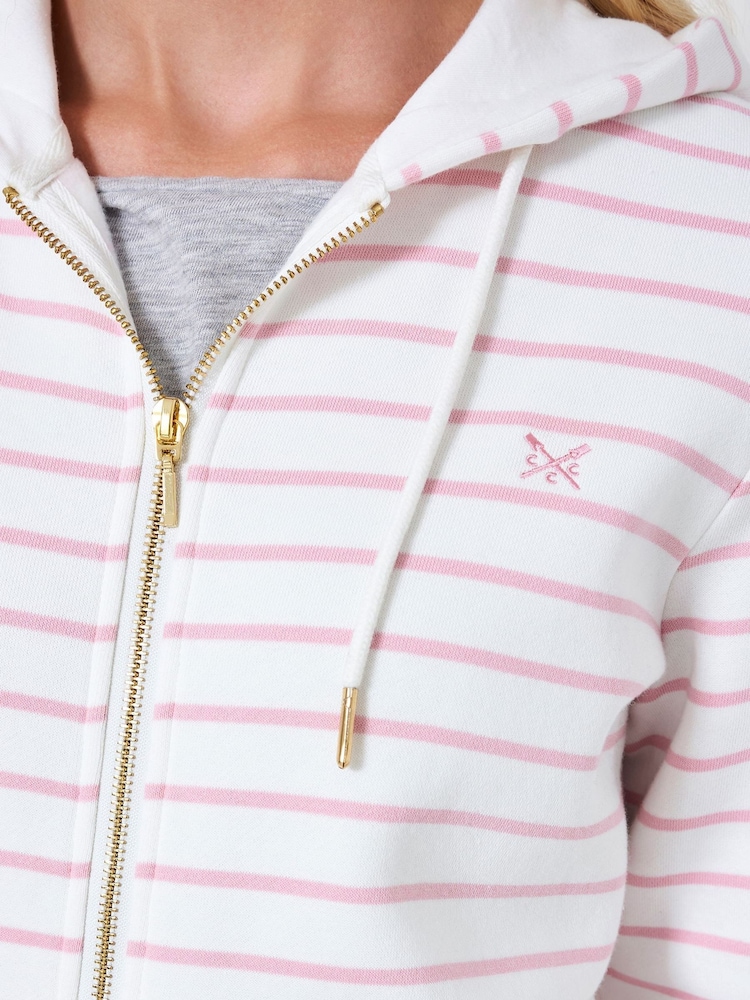 Crew Clothing Heritage Zip Through Hoodie - Image 4 of 5