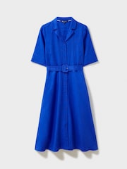 Crew Clothing Belted Linen Shirt Dress - Image 4 of 4