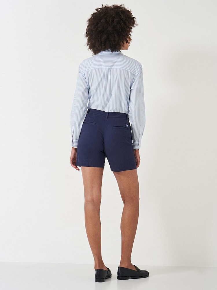Blau - Crew Clothing Chino Shorts - Bild 2 von 4 Blau - Crew Clothing Chino Shorts - Bild 2 von 4