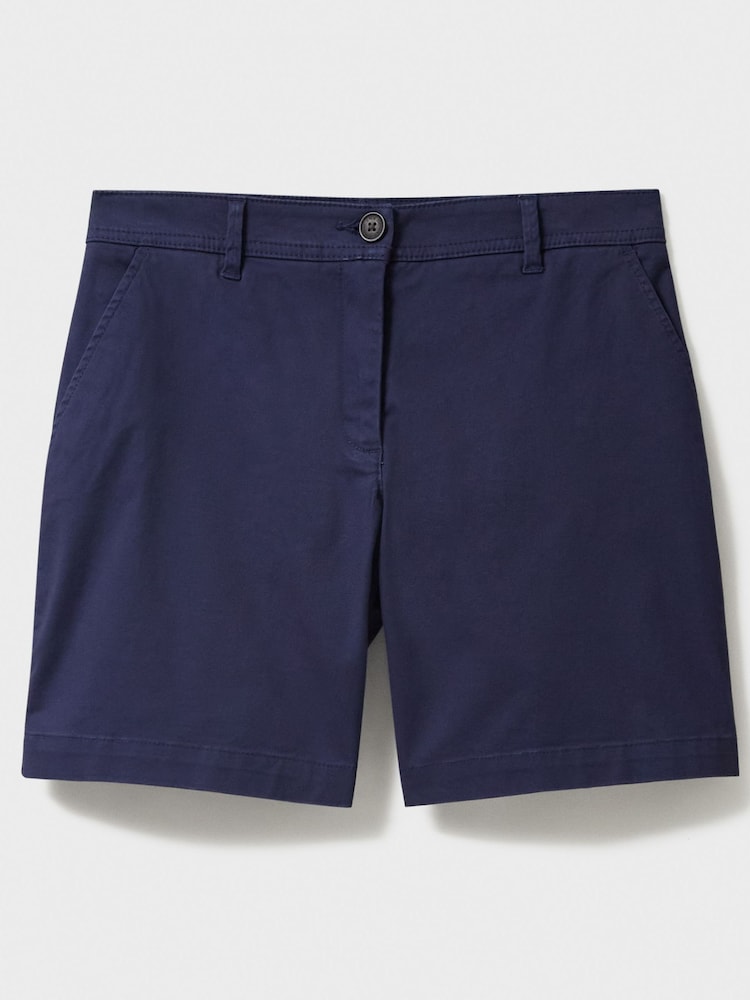 Crew Clothing Blue Chino Shorts - Image 5 of 5 Crew Clothing Blue Chino Shorts - Image 5 of 5