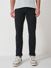 Crew Clothing Black Parker Straight Jeans - Image 3 of 5