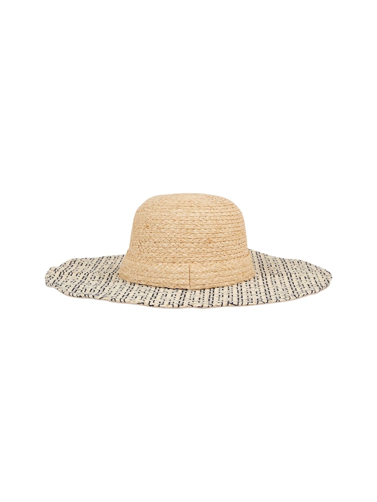 Tommy Hilfiger Cream Beach Summer Straw Hat - Image 3 of 3